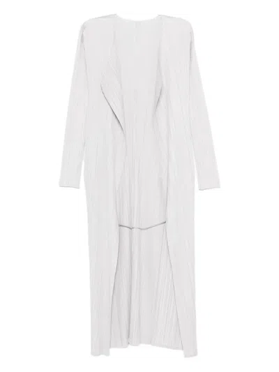 ISSEY MIYAKE PLISSÉ-EFFECT CARDIGAN