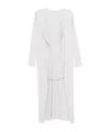 Issey Miyake Pleats Please  Pleated Long Cardigan In White