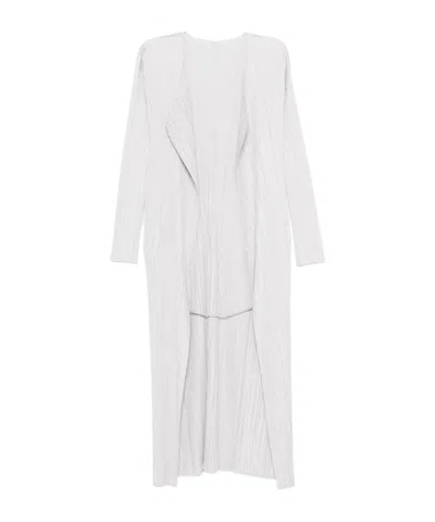 ISSEY MIYAKE PLISSÉ-EFFECT CARDIGAN