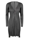 Issey Miyake Pleats Please  Basics Coat Cardigan Clothing In Grey