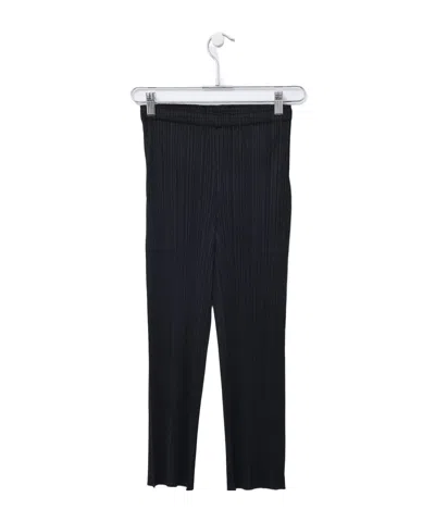 Issey Miyake Plissé-effect Cropped Trousers