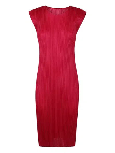 Issey Miyake Plissé-effect Midi Dress