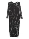 Issey Miyake Plissé-effect Midi Dress In Black