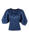 Issey Miyake Plissé-effect Shirt In Blue