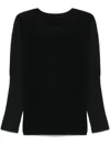 Issey Miyake Pleated T-shirt In Black