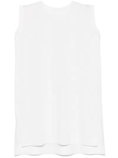 Issey Miyake Plissé-effect Tank Top In White