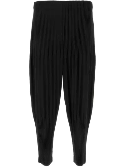 Issey Miyake Mc February Pleated Trousers In Black