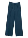 Issey Miyake Plissé-effect Trousers In Blue