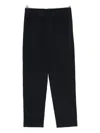 Issey Miyake Pinstripe Pattern Straight Trousers In Black
