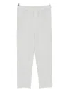 Issey Miyake Ribbed Texture Tailored Trousers Pockets In Gray