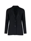 Issey Miyake Uni-form Buttoned Blazer In Black