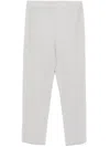 Issey Miyake Ribbed Texture Tailored Trousers Pockets In Grey