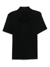 Issey Miyake Black Basics Polo Shirt