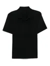 Issey Miyake Black Basics Polo Shirt