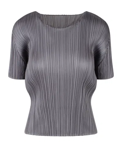 ISSEY MIYAKE PLEATS PLEASE ISSEY MIYAKE PLEATED CROPPED TOP