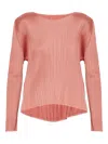 Issey Miyake Plissé T-shirt In Pink
