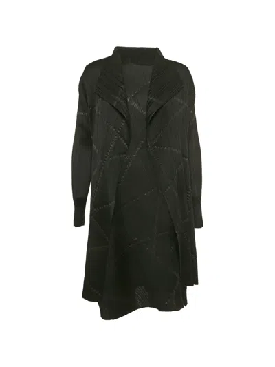 Pre-owned Issey Miyake Plissé-texture Dress Set In Black