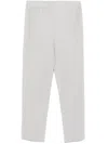 Issey Miyake Ribbed Texture Tailored Trousers Pockets In Grey