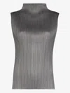 Issey Miyake Basics Pleated Sleeveless Top