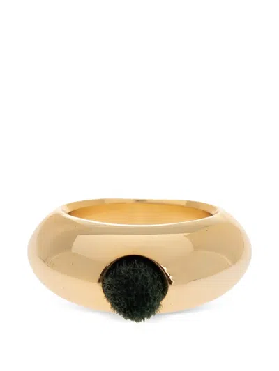 Issey Miyake Polished Ring In Gold