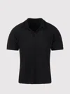 Issey Miyake Ribbed Texture Polo Shirt With Short Sleeves