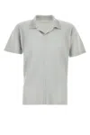 Issey Miyake Ice Polyester Polo Shirt In White