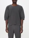 Issey Miyake T-shirt Homme Plisse'  Men Color Grey In Grau