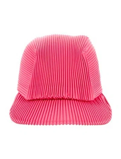 Pre-owned Issey Miyake Polyester Baseball Cap In Pink