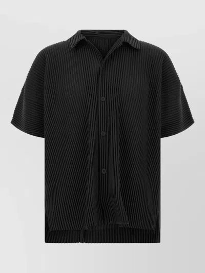 Issey Miyake Polyester Monthly Colors August Shirt In Black