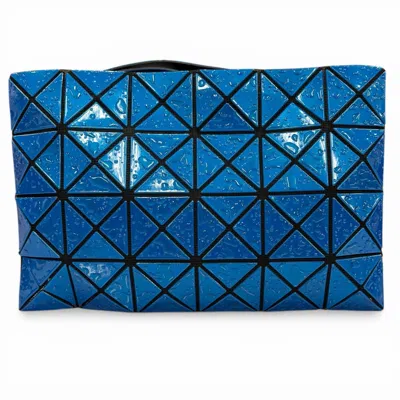 Pre-owned Issey Miyake Polyester Nylon Elastane Brass Clutch Bag () In Blue