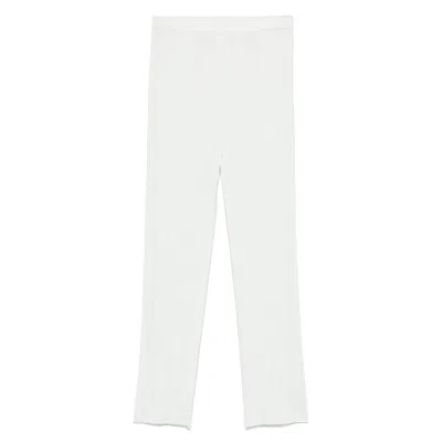 Issey Miyake Polyester Pants In White