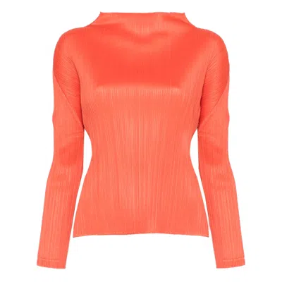Issey Miyake Polyester Shirts In Orange