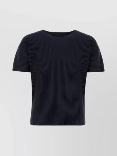 ISSEY MIYAKE POLYESTER T-SHIRT WITH SHORT SLEEVES AND CREW NECK