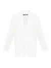 Issey Miyake Pressed Form Blazer In White