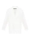 Issey Miyake Pressed Form Blazer In White