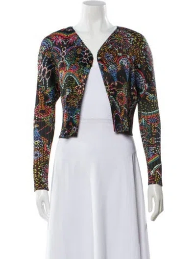 Pre-owned Issey Miyake Printed Bolero In Multi