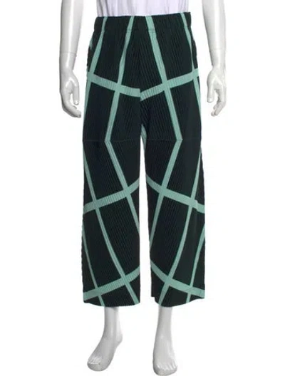 Pre-owned Issey Miyake Printed Joggers In Green