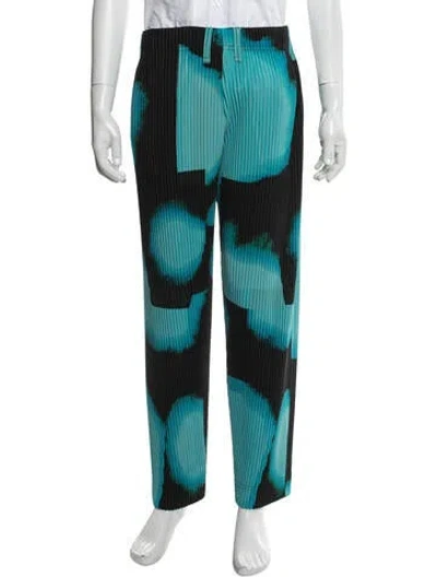 Pre-owned Issey Miyake Printed Joggers In Green