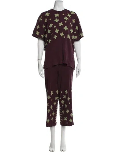 Pre-owned Issey Miyake Printed Pantsuit In Multi