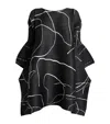 Issey Miyake Printed Pause Blouse In Black