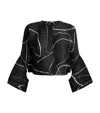 Issey Miyake Printed Pause Jacket In Black