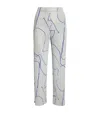 Issey Miyake Printed Pause Trousers In Gray