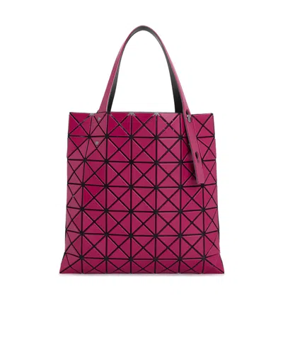 Issey Miyake Prism Geometric Pattern Handbag In Red