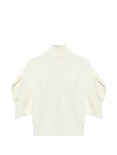 Issey Miyake Puff-sleeve Sweater In White