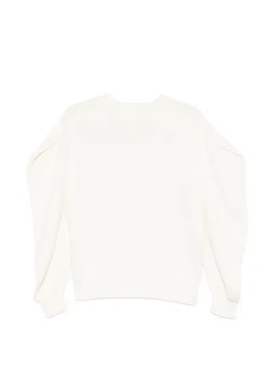 Issey Miyake Puffed-sleeve Sweater In White