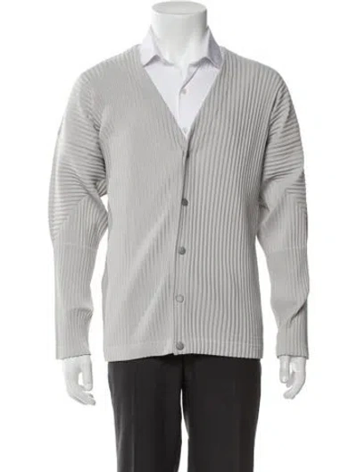 Pre-owned Issey Miyake Puffer Coat In Gray