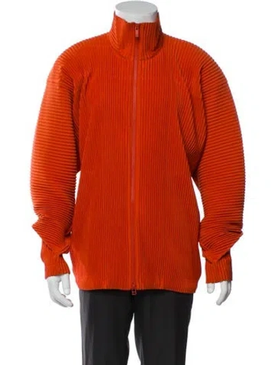 Pre-owned Issey Miyake Puffer Coat In Orange