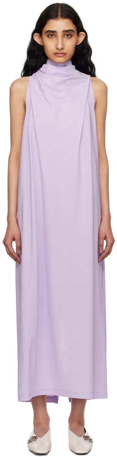 Issey Miyake Purple Knot Midi Dress In 81 Purple