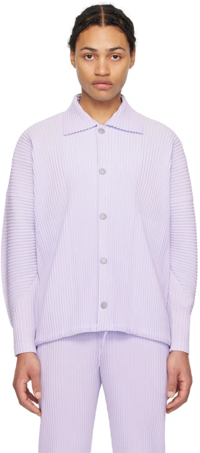 Issey Miyake Purple Monthly Colour February Jacket In 80-soft Lavender