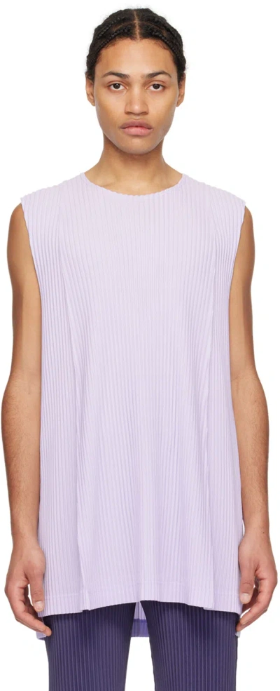 Issey Miyake Purple Monthly Color February Tank Top In 80-soft Lavender